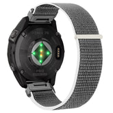 Niboow Nylon QuickFit 20mm Straps for Garmin Fenix 8 43mm/Fenix 7S Pro Solar/Epix Pro 42mm, Nylon Watch Bands for Garmin Fenix 7S/Fenix 6S/Fenix 6S pro/Fenix 5S/Fenix 5S Plus/Descent Mk2S - Gray